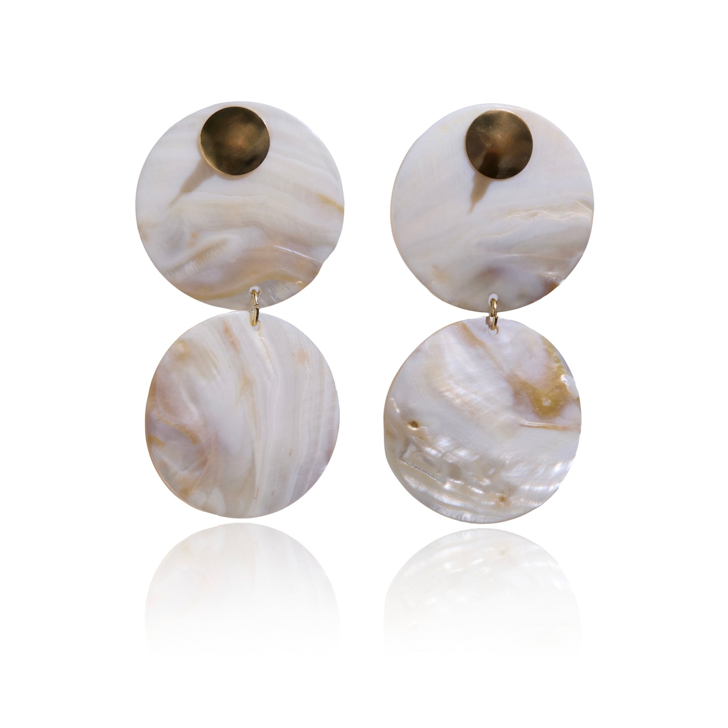 Nacre Tiered Earrings