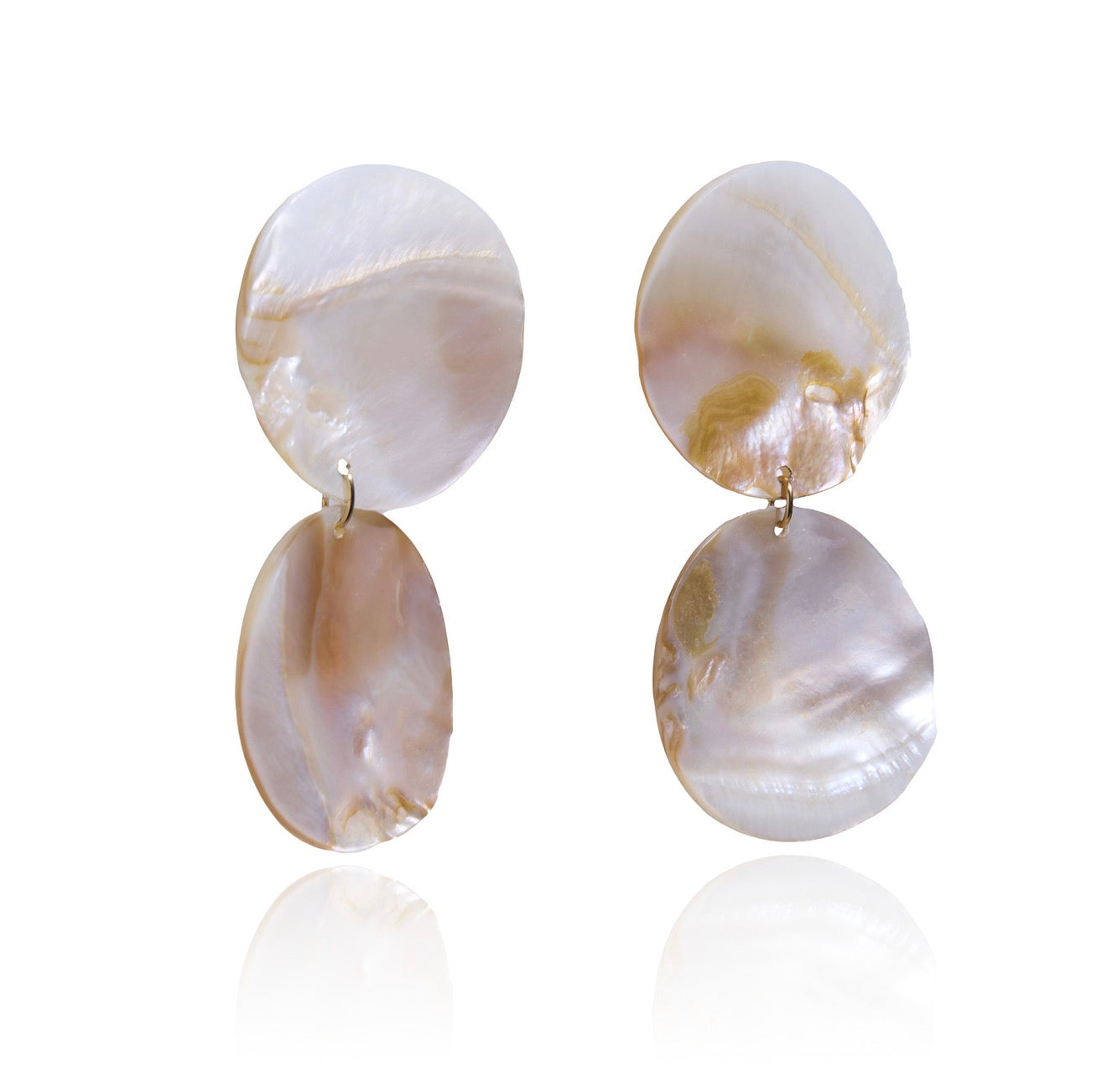 Nacre Tiered Earrings