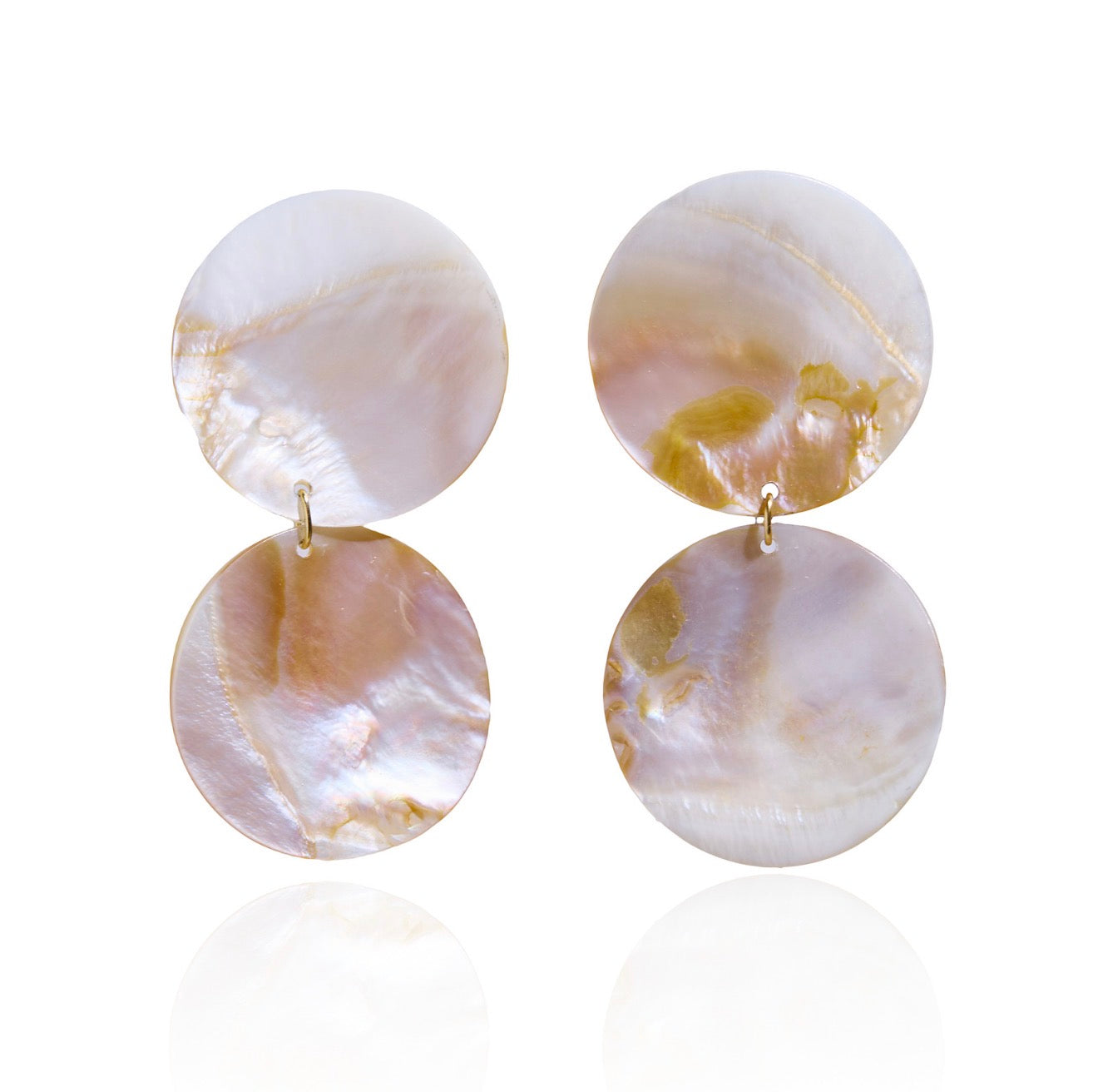 Nacre Tiered Earrings