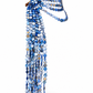 Mother of Pearl Scarf Line Necklace