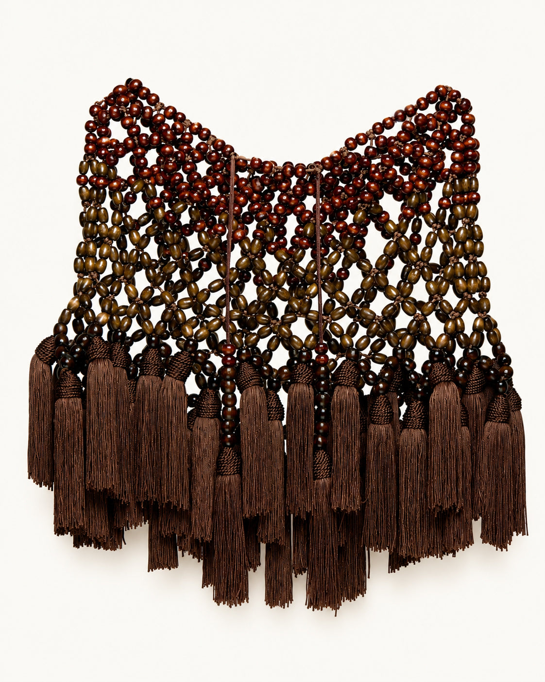 Natural Wood Loom Skirt