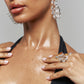 CRYSTAL GLASS EARRINGS