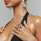 CRYSTAL GLASS EARRINGS