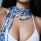 Mother of Pearl Scarf Line Necklace